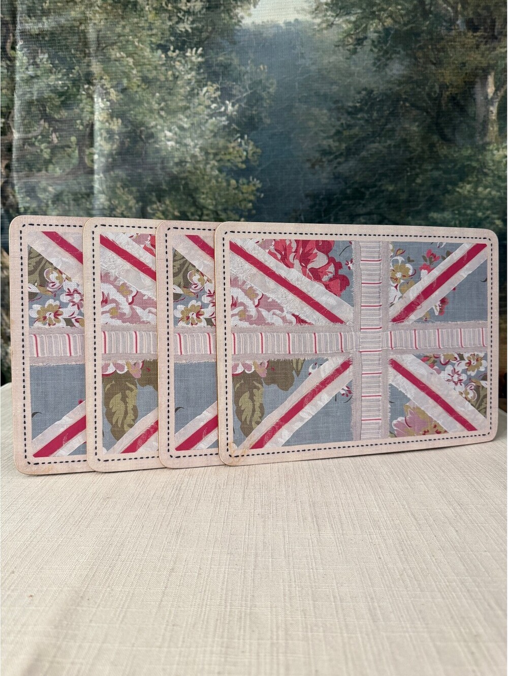 Set of Union Jack Cork Back Placemats